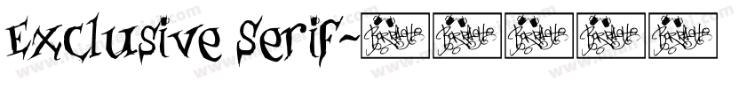 Exclusive Serif字体转换